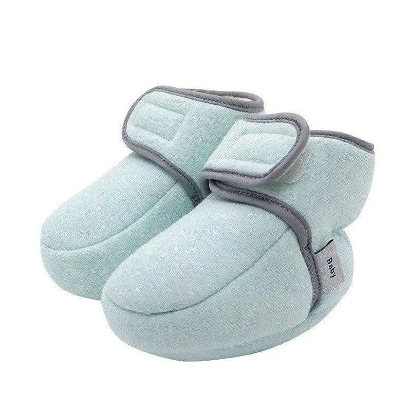 Velcro with Soft Soles for Baby Does Not Come Off Cotton-Green-4