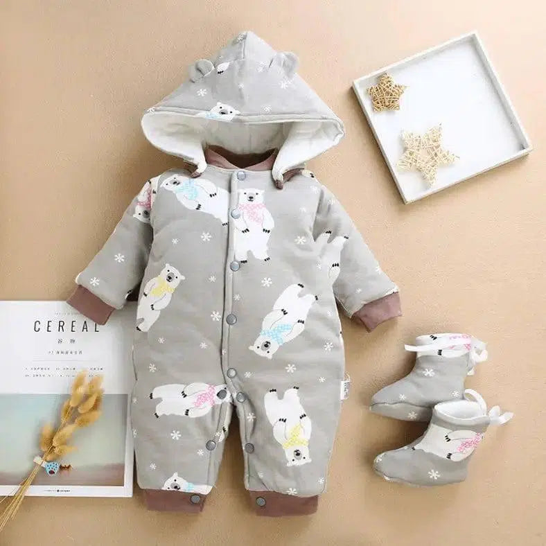 LOVEMI - Warm Thick Baby Jumpsuit born Climb Clothes