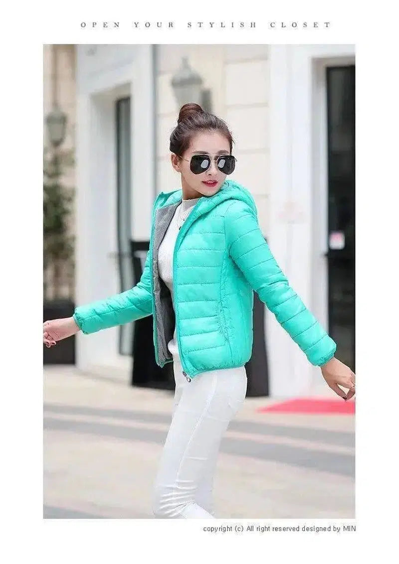 LOVEMI - Lovemi - Winter coat with padded cotton hood