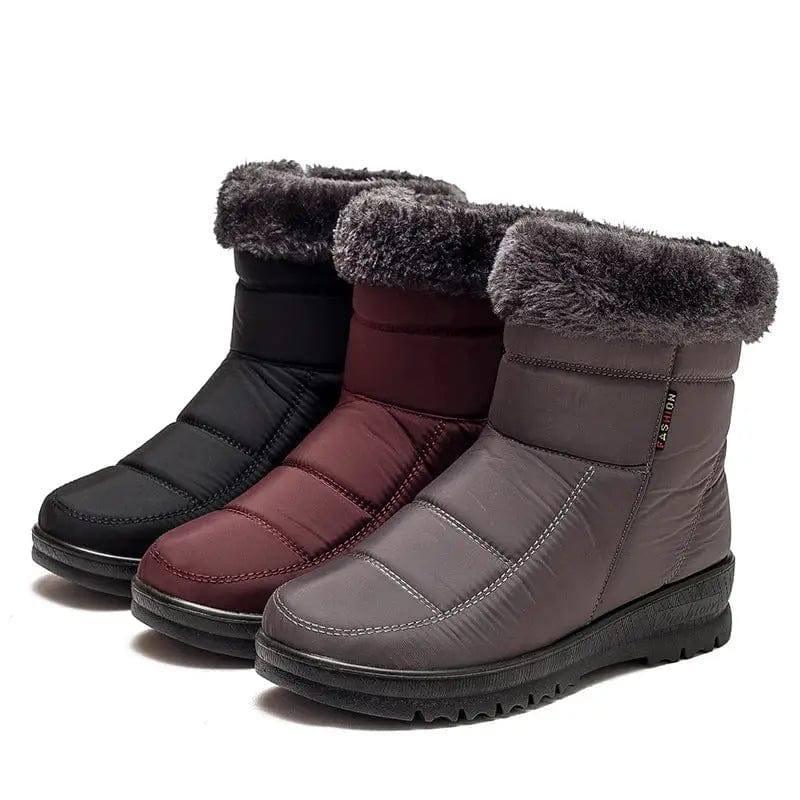 Winter Snow Boots Winter Warm Shoes For Women Low Heel Boots-5