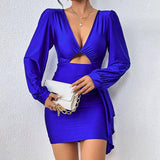 Women's Fashion Casual Irregular Dress-1