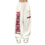 Women's Hip Hop Jazz Street Dance Casual Pants-White-5