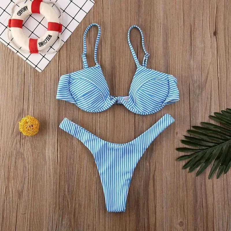 WOMEN'S BIKINI-Blue-2