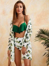 Women's Three-piece Bikini Cross-border Split Swimsuit-Suit-1