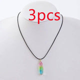 Women's Geometric Diamond Crystal Necklace-Color-3