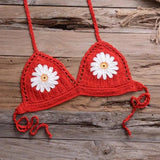 Two-piece bikini-Red-4